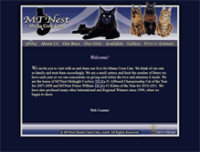 Tablet Screenshot of mtnestcats.com